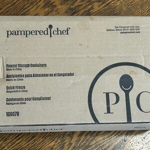 Pampered Chef Quick Freeze Storage Containers #100078